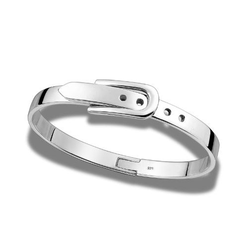 Sterling Silver Belt Bangle