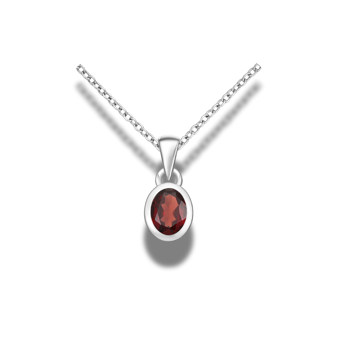 Fleur Sauvage Garnet Pendant