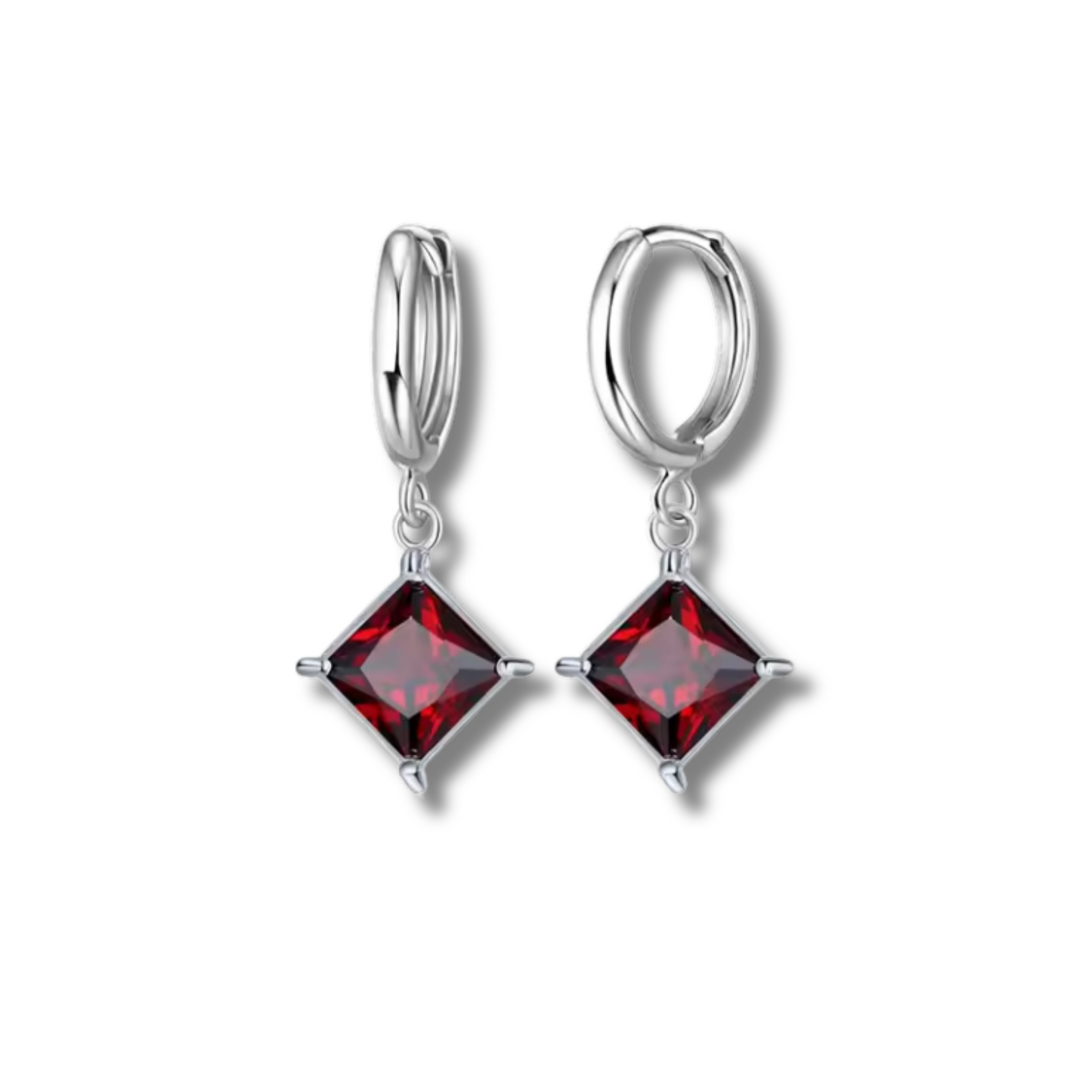 Sterling Silver Garnet Set
