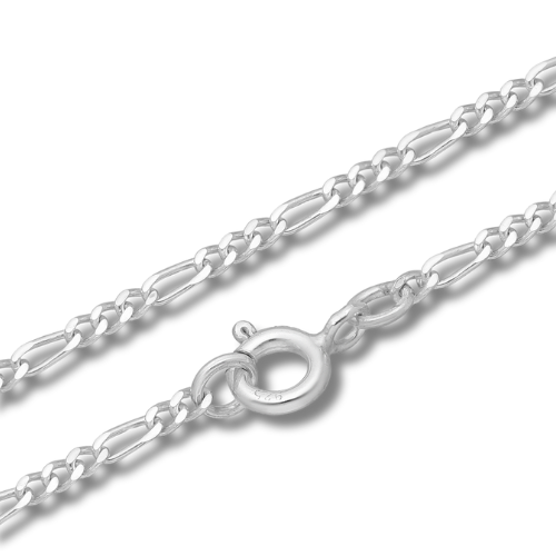 Sterling Silver Italian Figaro Chain