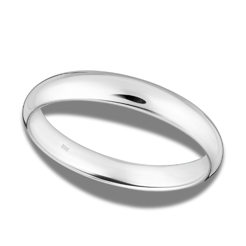 Sterling Silver Traditional Bangle