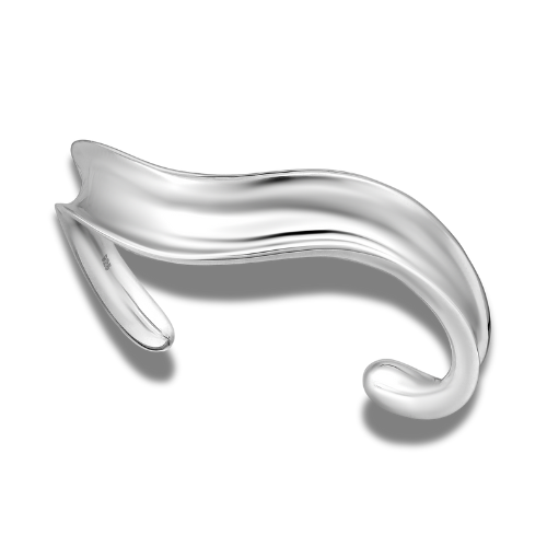 Sterling Silver Wave Cuff