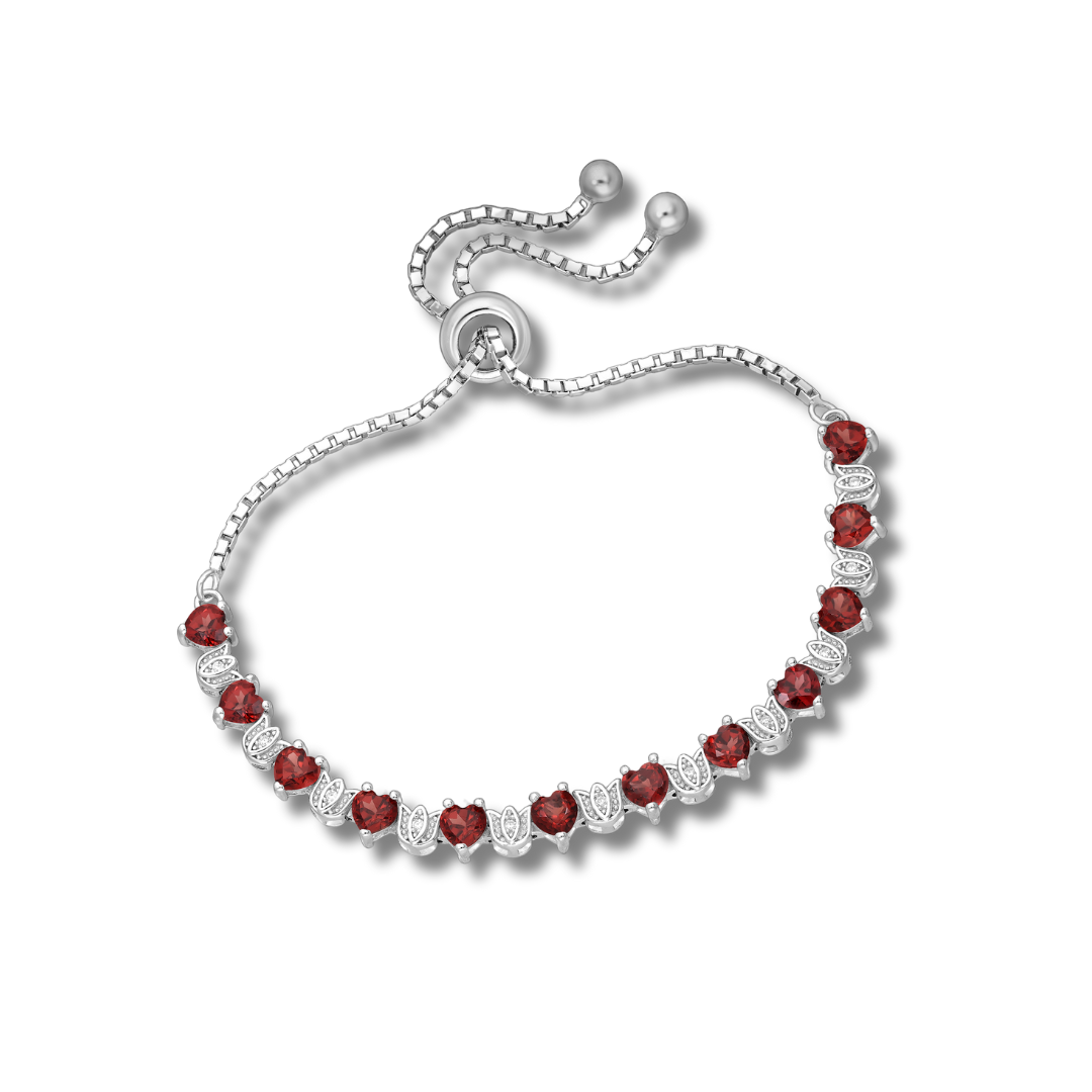 Sterling Silver Forever Flowers Bracelet