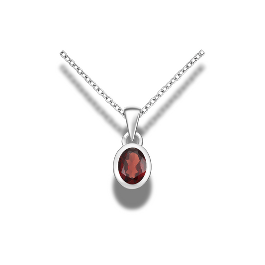 Fleur Sauvage Garnet Pendant