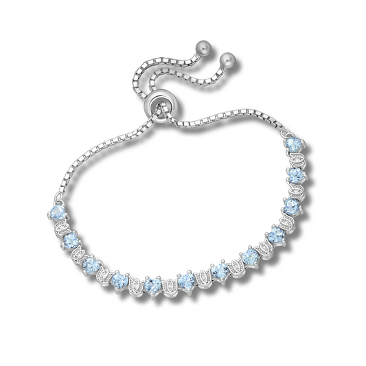 Sterling Silver Forever Flowers Bracelet