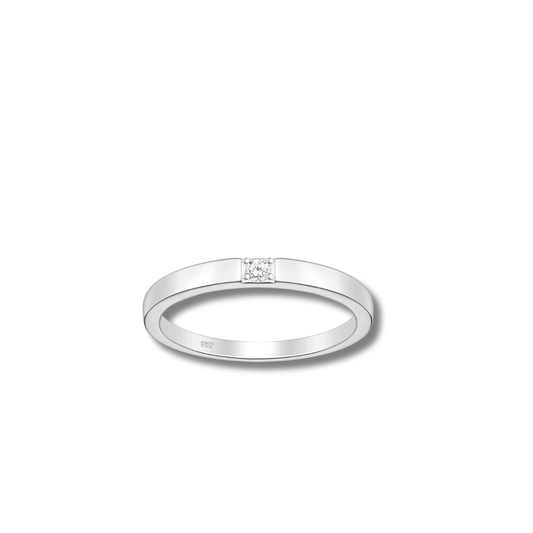 Sterling Silver Sqaure Ring