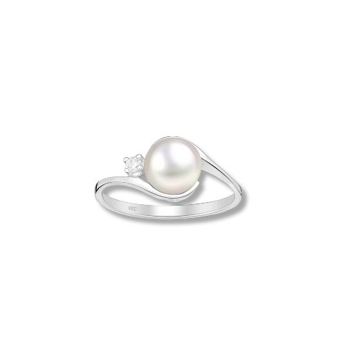 Perle Collection Silver Ring