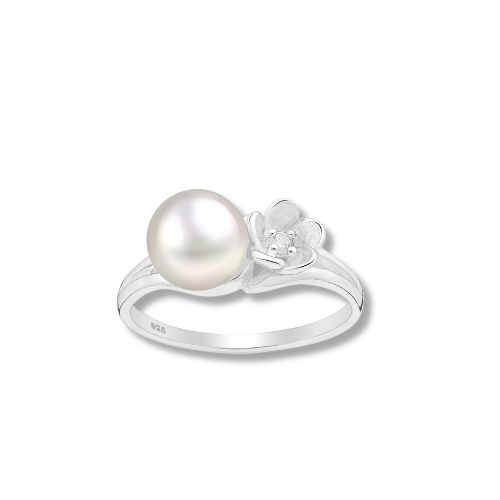 Perle Collection Flower Ring