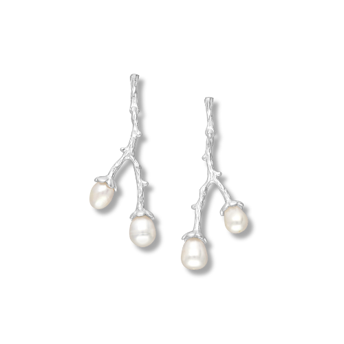 Perle Collection Branch Push-Back Earrings
