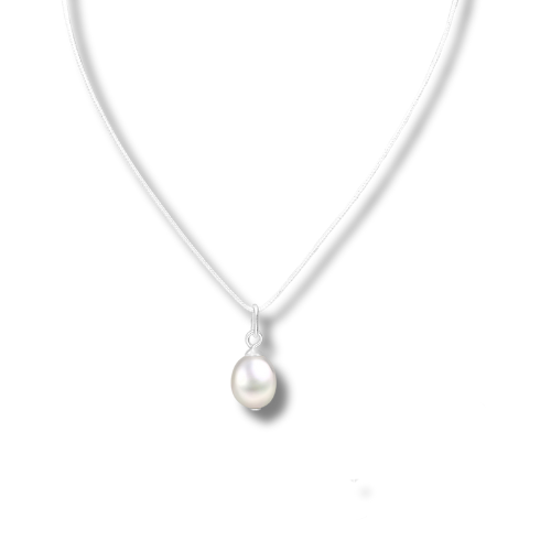 Perle Collection Sterling Silver Pearl Necklace