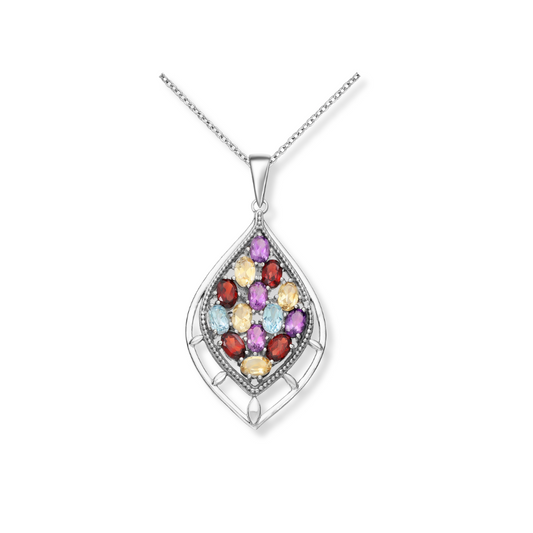 Fleur Sauvage Gemstone Pendant