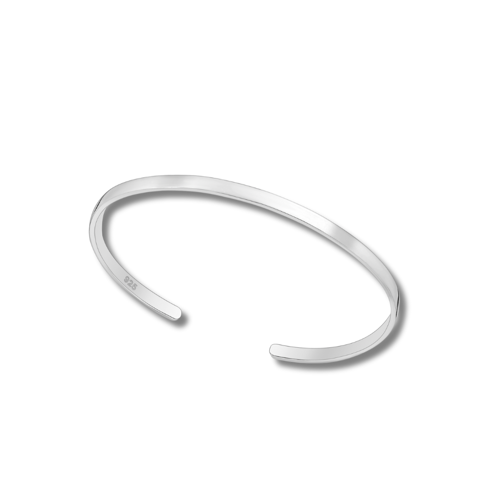 Sterling Silver Plain Cuff